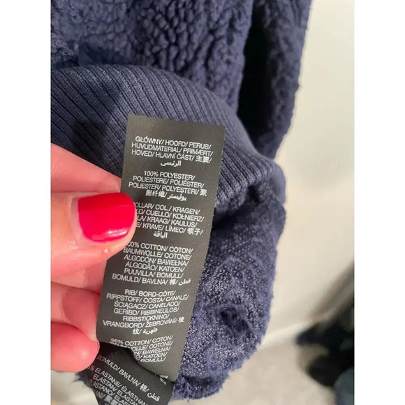 Sweaty Betty Navy Sherpa Quarter Zip Sweatshirt - Picture 11 of 11